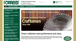 Desktop Screenshot of forrestblades.com